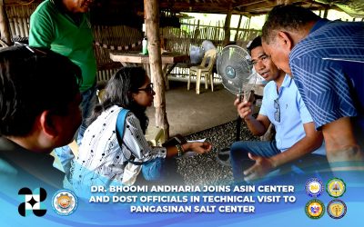 ASIN Center and DOST Officials Visit Pangasinan Salt Center with Indian Scientist for Technical Learning Exchange under DOST R1 Initiative